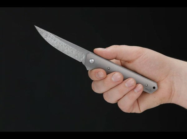 BÖKER Plus Kwaiken Flipper taschenmesser 9 cm, damast, titan