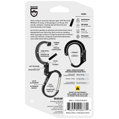 GearAid Karabinerhaken S schwarz