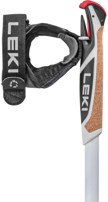 LEKI Spin Shark SL Nordic Walking Stöcke, weiß-rauchgrün-dunkelanthrazit, 100 - 130 cm