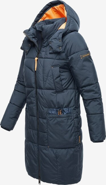 Navahoo Bliblablubb damen Winterjacke mit Kapuze, navy blau