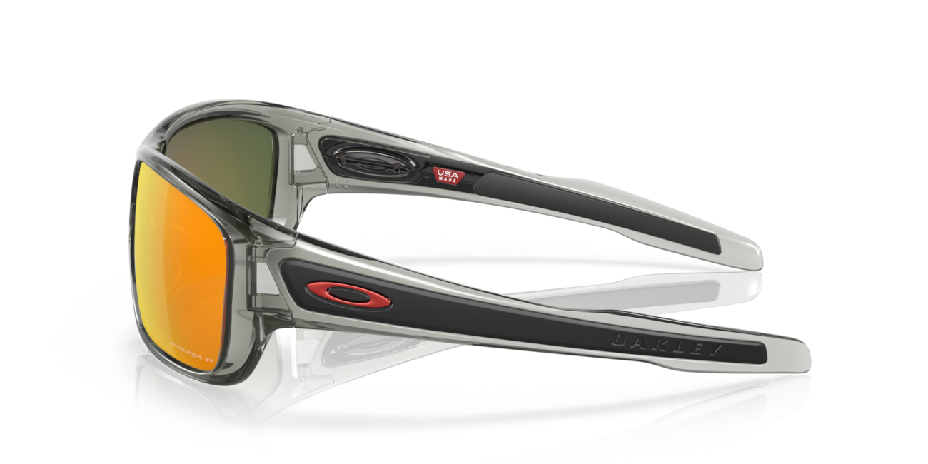 Oakley TURBINE Sonnenbrille mit Rahmen Grey Ink und mit Dias Prizm Ruby Polarized 65