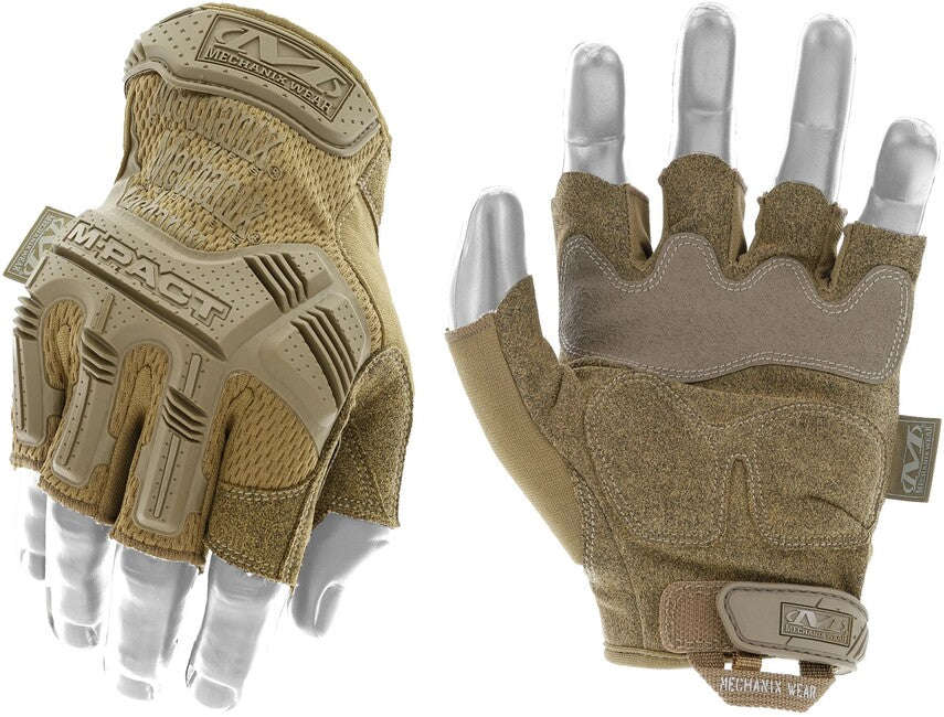 Mechanix M-Pact Impact Gloves, Coyote, Fingerless