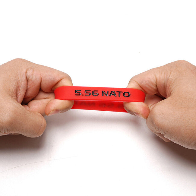 Leguon Volt 5,56 mm Gummiband zur Markierung des Magazins , schwarz-rot
