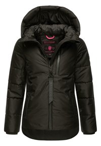Navahoo Krümelein damen Winterjacke mit Kapuze, schwarz