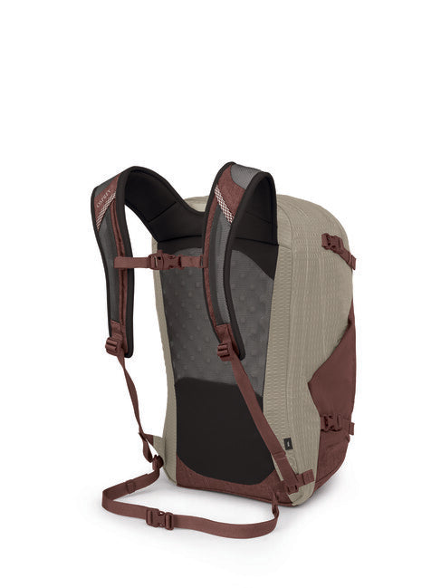 OSPREY Nebula Stadtrucksack, sawdust tan/raisin red
