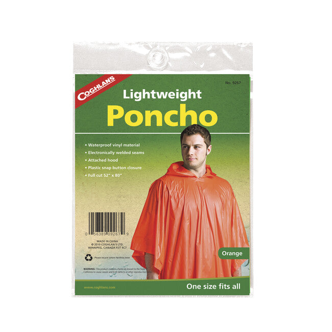 Coghlans Poncho leichter in orange