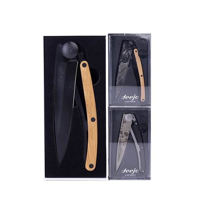 Deejo Giant klappmesser schwarz