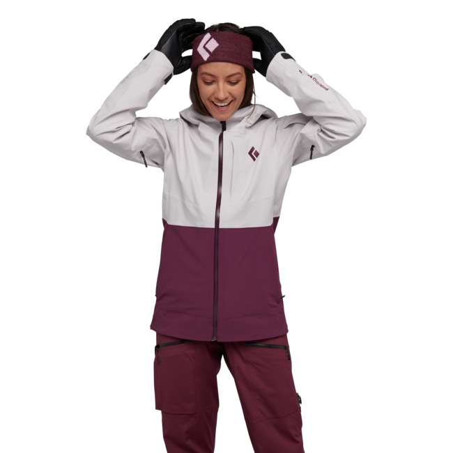 Black Diamond Recon Stretch Ski Shell damen-Skijacke, eisrosa-brombeere