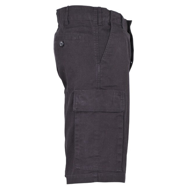 MFH Bermuda BW Moleskin, schwarz-stonewashed