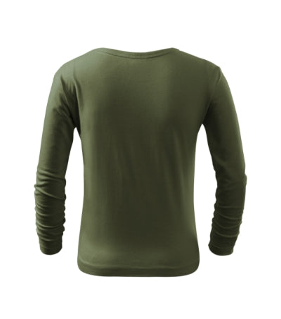 Malfini Fit-T LS kinder-langarm-T-shirt, khaki
