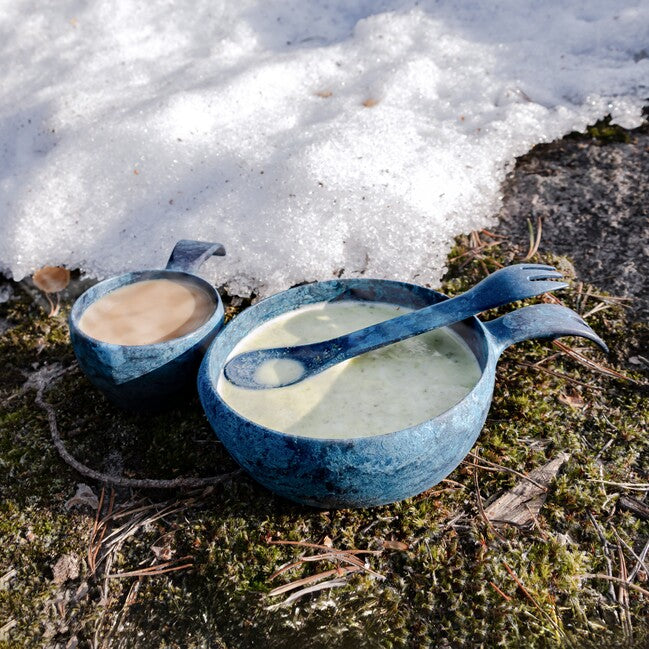 Kupilka Junior 165 Löffel und Gabel in einem, blau