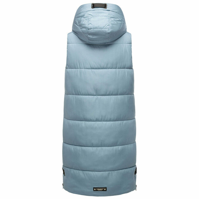 Navahoo Schnuffelchen damen lange Weste, pulverblau