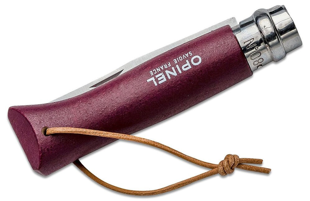 Opinel N ° 08 VRI Klappmesser Trekking, burgundrot