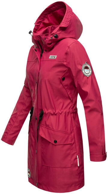 Navahoo Deike fuchsia damen Winter Regenjacke mit Kapuze