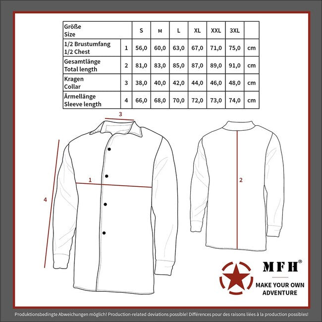 Fox Outdoor Holzfäller Flanellhemd, blau-schwarz