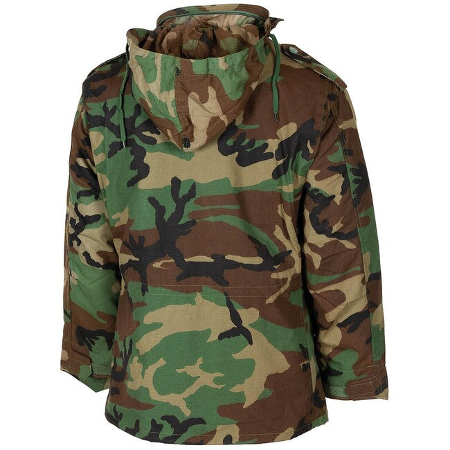 MFH Amerikanische Feldbluse M68 mit herausnehmbarem Steppfutter, woodland
