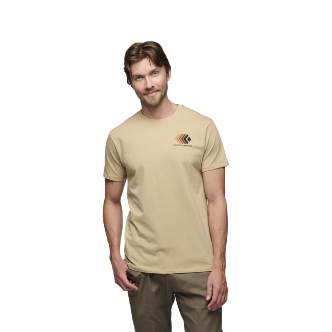 Black Diamond Faded herren kurzarm-T-shirt, khaki