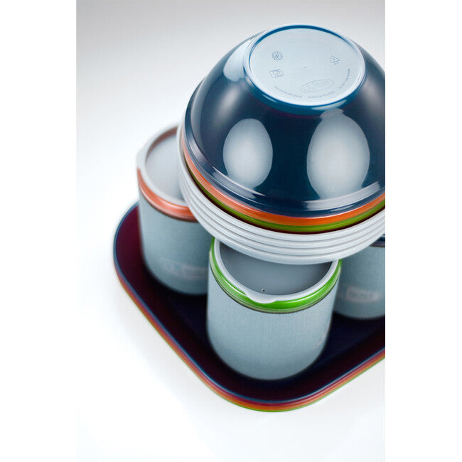 GSI Outdoors Infinity 4 Person Deluxe Tableset, multicolor