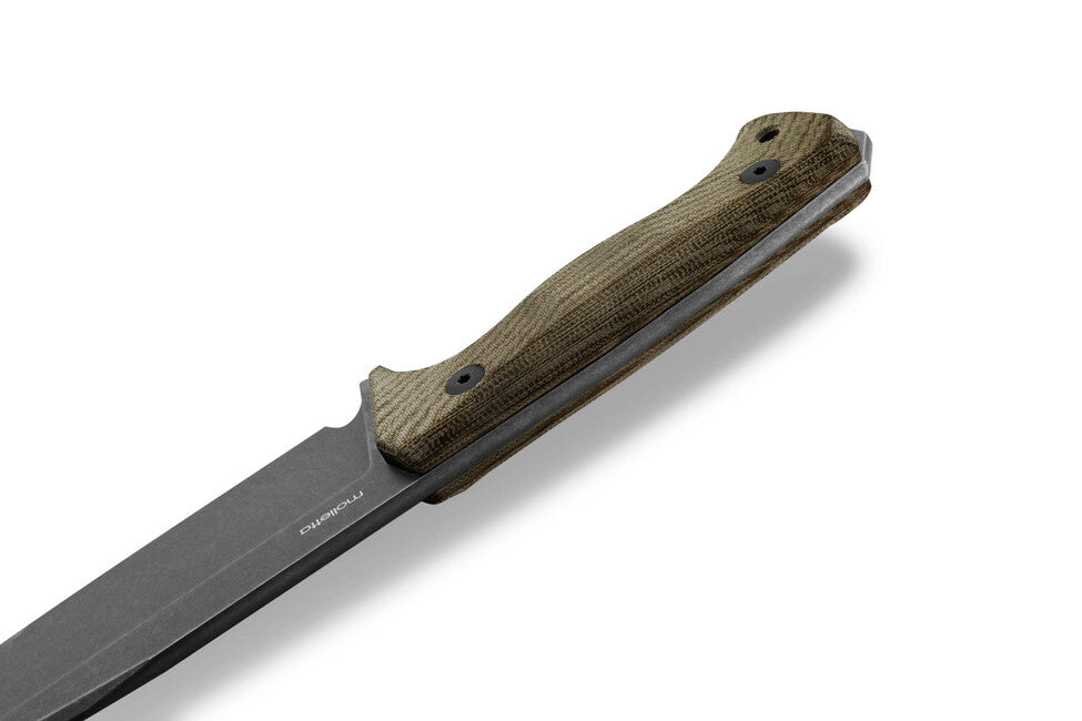 Lionsteel Langer Dolch mit Micarta Griff T6B CVG CPM 3V alt schwarz