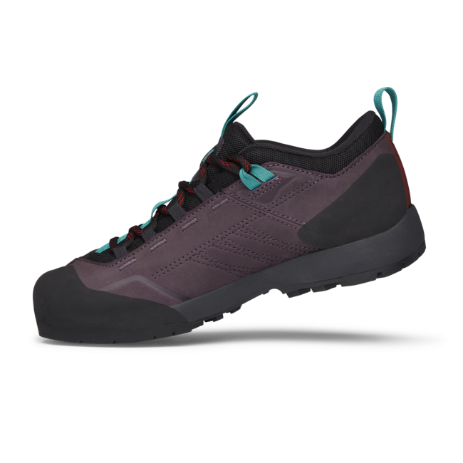 Black Diamond Mission Low Waterproof Approach damen-Wasserdichte Leder-Approachschuhe, maulbeere-schwarz