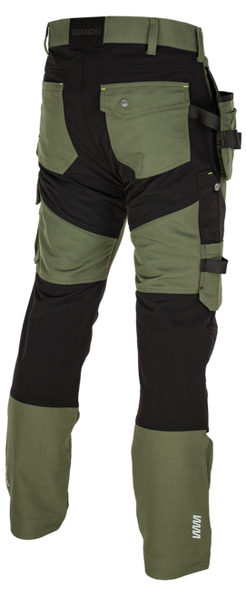 Bennon Erebos Work Pants, Green/Black