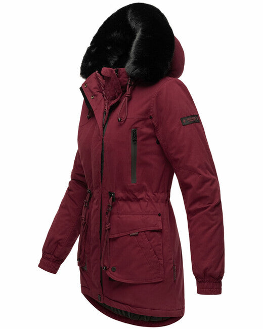 Navahoo Olessaa damen Winterjacke, bordeaux