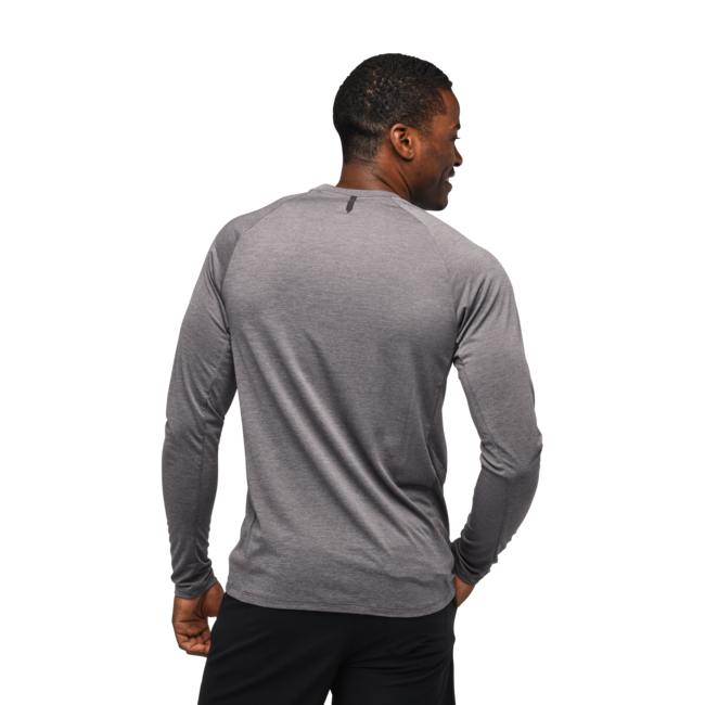 Black Diamond Lightwire Tech herren Langarm-T-shirt, stahlgrau