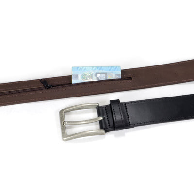 BasicNature Classic geldgürtel, schwarz