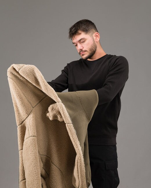 Pentagon Herren- beidseitig Fleece- Jacke Ianos Sherpa, khaki/grün