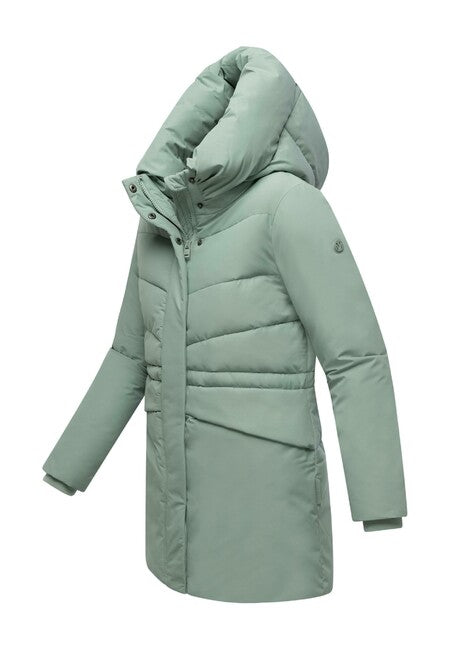 Marikoo Delilah16 rauchiges Minze damen winterjacke mit kapuze