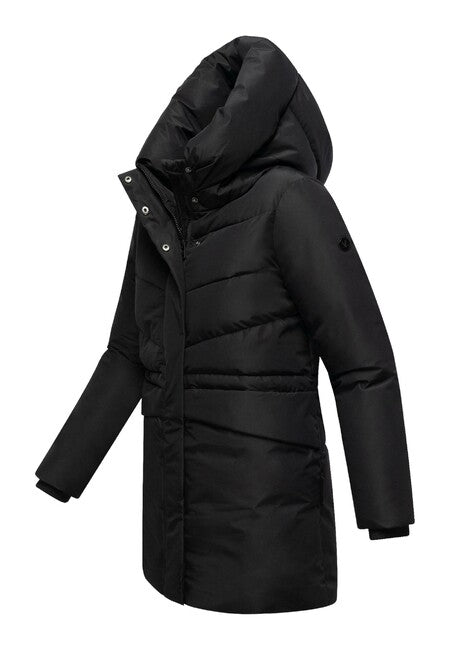 Marikoo Delilah16 damen Winterjacke mit Kapuze, schwarz