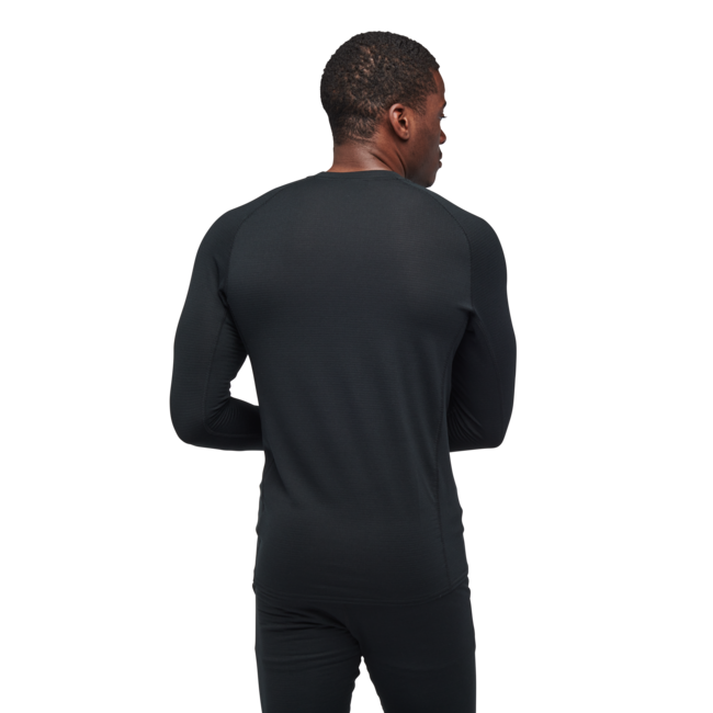 Black Diamond Coefficient Lt Crew herren langarm T-shirt, schwarz