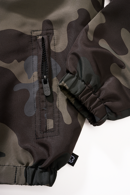 Brandit kinder Sommer Frontzip Windbreaker Jacke, darkcamo