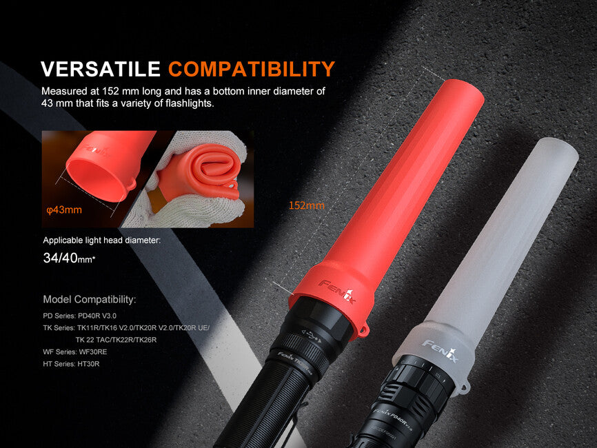 Fenix AOT-04 verkehrsleitkegel, rot