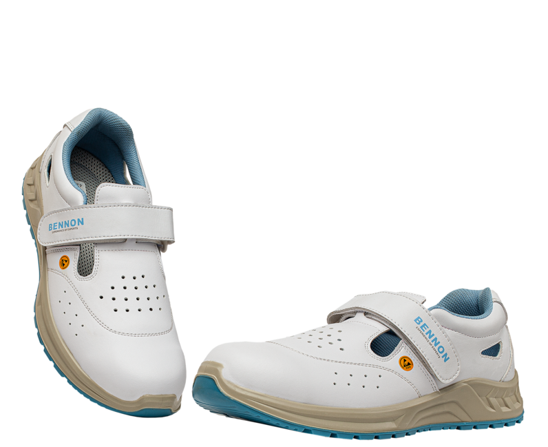 BENNON White Arbeitssandalen O1 ESD