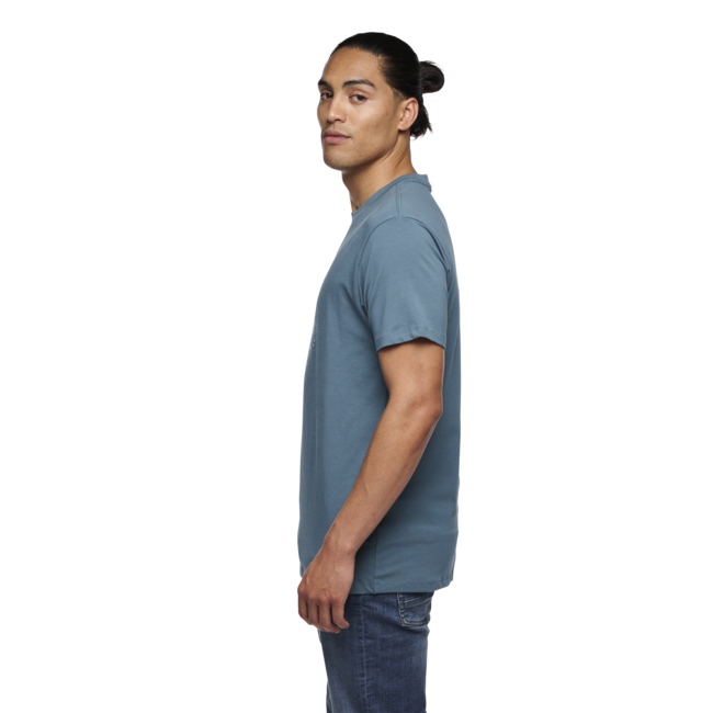 Black Diamond Chalked Up 2.0 herren Kurzarm-T-shirt, creek blue