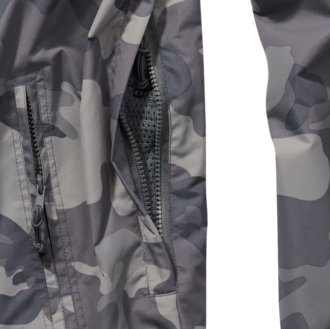 Brandit Sommer Windbreaker Jacke, grau camo