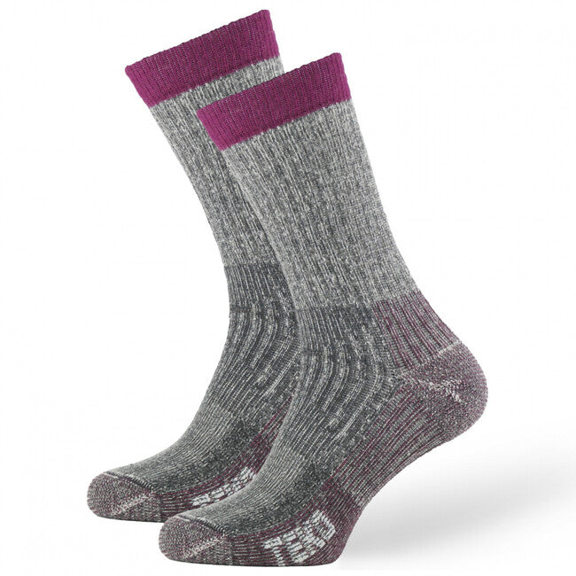 TEKO Trekking MERINO socken eco TREK 4.0, grau-rot