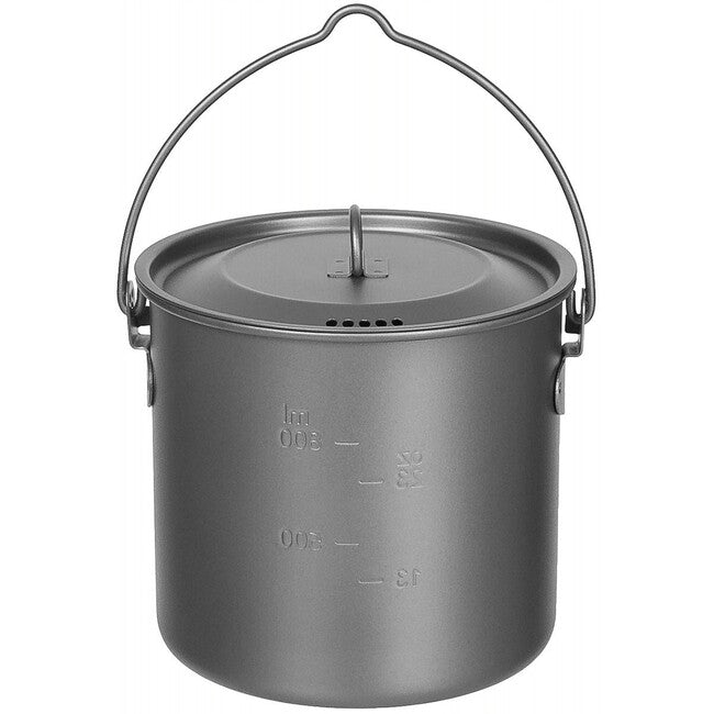 Fox Outdoor Pot with Lid, approx. 1.1 L, Titanium