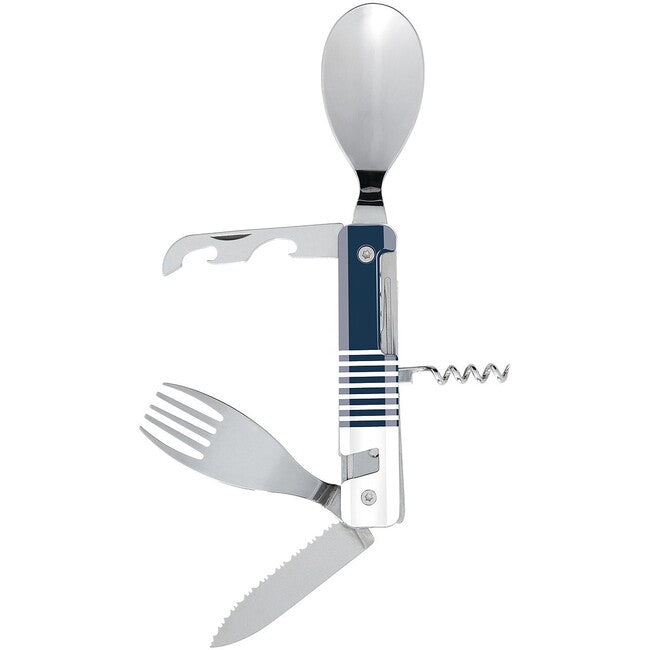 Akinod A02M00044 Multifunktions- Besteck 13h25, blue mariniere-mirror finish