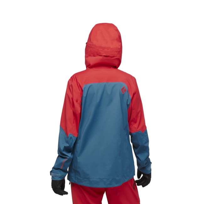 Black Diamond Recon LT Stretch Shell damen-Skijacke, korallenrot-blau
