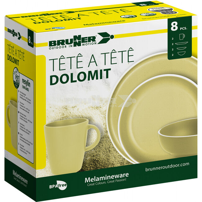 Brunner Campingutensilien-set, gelb