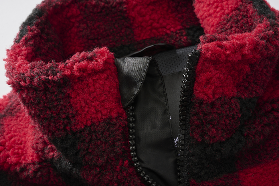 Brandit Teddyfleece Αμάνικο Γιλέκο Φλις, Κόκκινο/Μαύρο