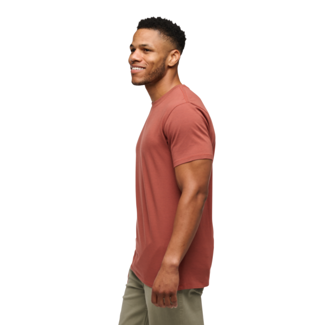 Black Diamond Bd Stripe herren Kurzarm-T-shirt, mahagoni-burnt sienna