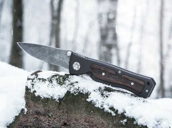 BÖKER Leopard-Damast II taschenmesser 9,6 cm, grau