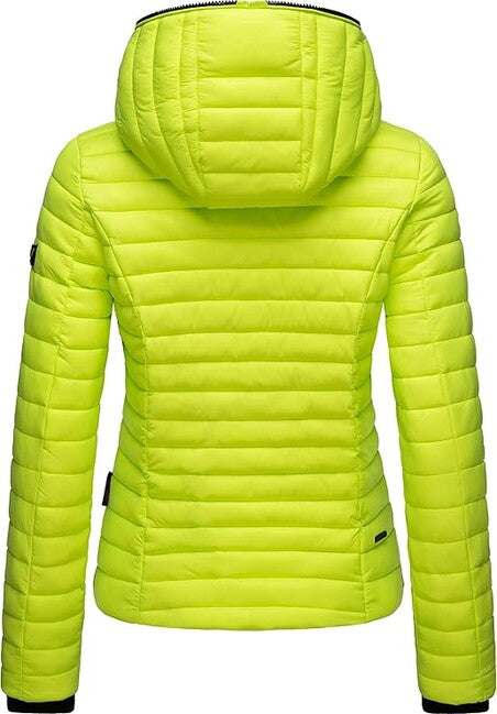 Navahoo Kimuk damen Übergangsjacke mit Kapuze, neongrün