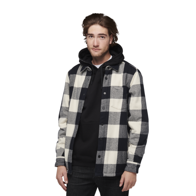 Black Diamond Project Lined Flannel herren Flanellhemd, schwarz-weiß kariert