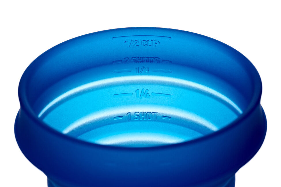Humangear GoCup faltbarer, hygienischer und verpackbarer Reisebecher ' 237 ml blau
