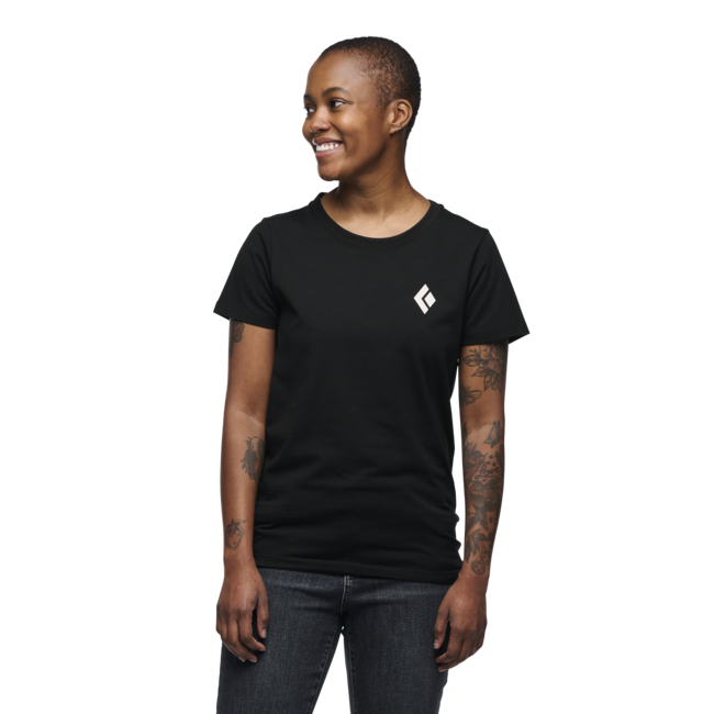 Black Diamond Ausrüstung für Alpinisten damen-Kurzarm-T-shirt, schwarz
