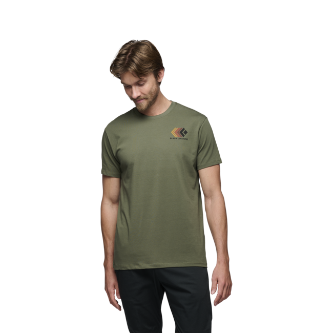 Black Diamond Faded herren kurzarm-T-shirt, tundra